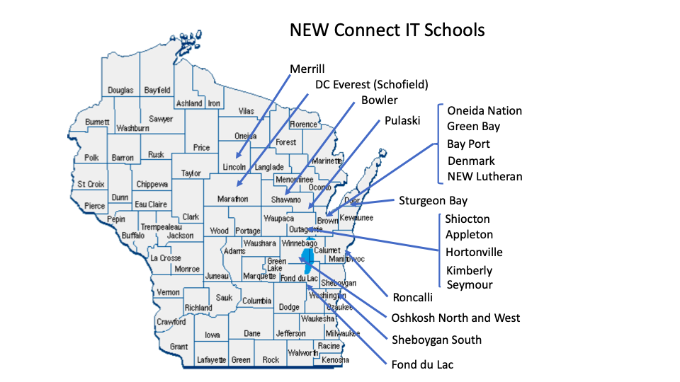 NEW Connect IT Schools Map